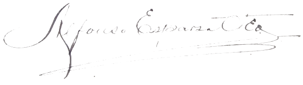 Firma autógrafa de Jesús F. Contreras